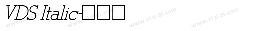 VDS Italic字体转换